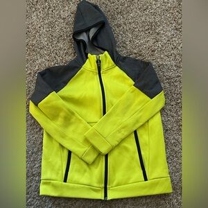 Yellow and Gray Zip-Up Jacket